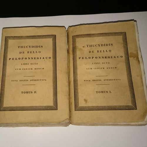 Thucydidis De Bello Peloponnesiaco Libri Octo Cum Indice Rerum, Nova Editio Stereotypa, Tomus I Et Ii, 