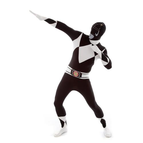 Déguisement Morphsuits Power Rangers Noir Adulte L - 1,60m À 1,80m