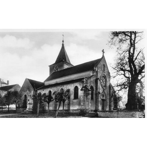 Carte Postale Ancienne - 1970 - Noir Et Blanc - Dentelee Fresne Saint - Mames - Haute Saone - L Eglise