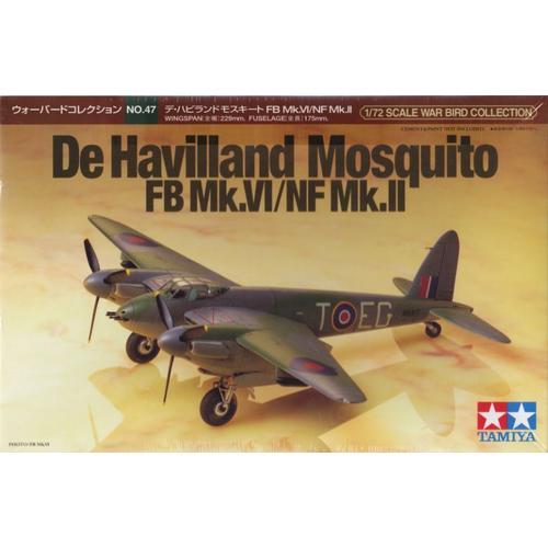 avion mosquitto de havilland Fb Mk.4/nf 2 maquette plastique 1/72° Tam60747
