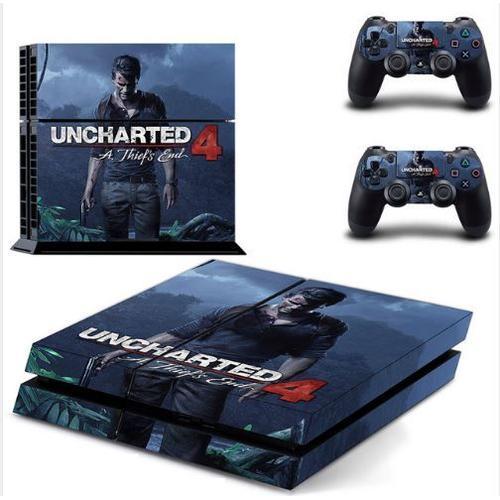 Stickers Skin Ps4 + 2 Manettes - Autocollant Uncharted 4