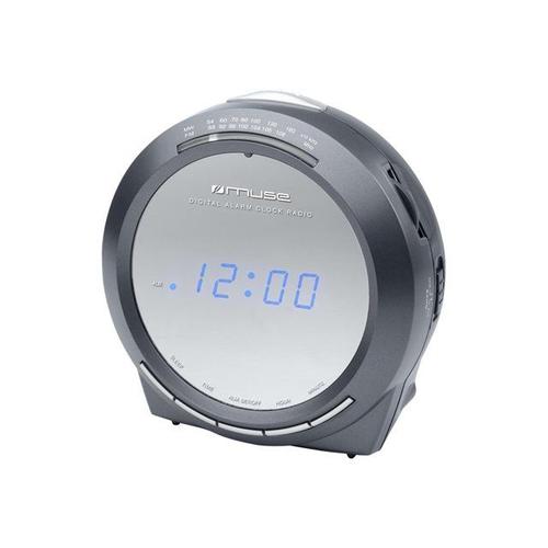 Muse M-12 CR - Radio-réveil -écran: 0.6 po