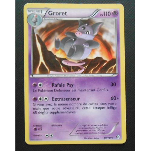 Pokémon - 60/149 - Noir & Blanc - Frontières Franchies - Groret - Rare