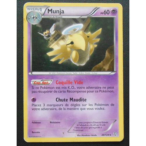 Carte Pokémon Munja 48/124 Noir & Et Blanc Dragons Exaltés Rare Fr Neuve