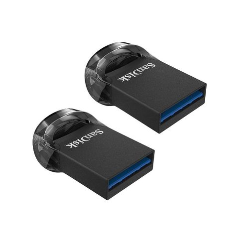 2PCS SanDisk 128 Go Ultra Fit USB 3.2, Clé USB, des vitesses allant jusqu'à 400 Mo/s