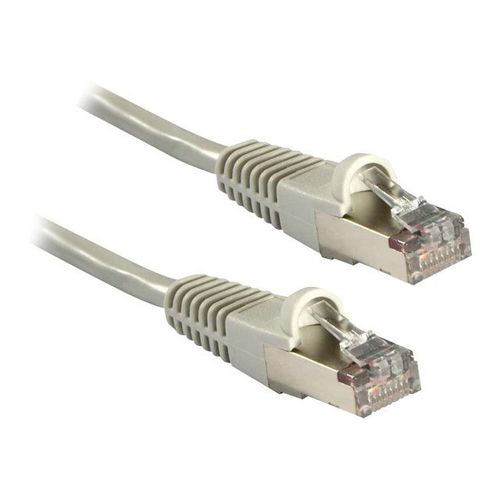 Lindy - Cordon de raccordement - RJ-45 (M) pour RJ-45 (M) - 10 m - FTP - CAT 5e - moulé, sans crochet - gris