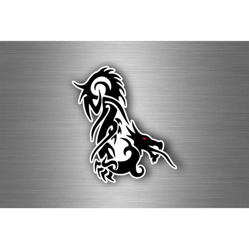 Autocollant sticker voiture moto tuning dragon tribal macbook