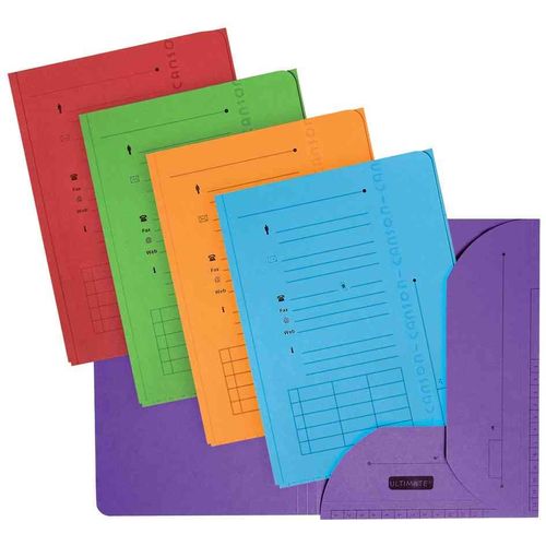 Elba Lot De 25 Chemises Sous Dossiers Ultimate 2 Rabats Carte 240 G Vert