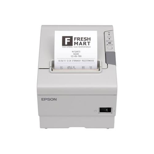 Epson TM T88V - Imprimante de reçus - thermique en ligne - Rouleau (8 cm) - jusqu'à 300 mm/sec - parallèle, USB - outil de coupe - blanc