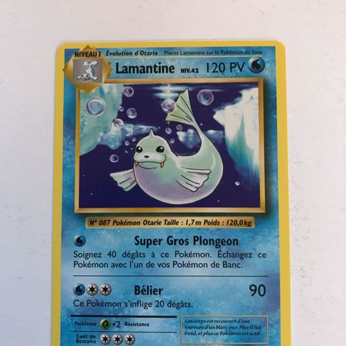 Carte Pokemon De La Série Évolutions Lamantine 29/108