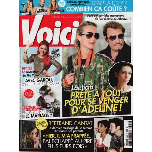 Voici / 23-02-2013 N°1320 : Bertrand Cantat / Kristina Rady (4p) - Jérémy Ferrari (2p) Rihanna (1p)