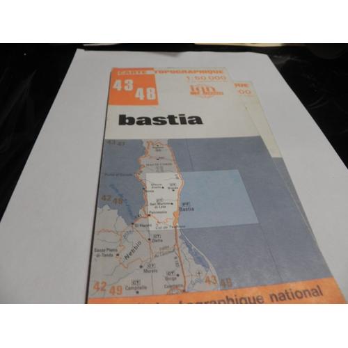 Carte Topographique Bastia  43 48