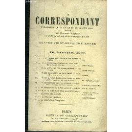 Le Correspondant Tome 202 A 205 En 4 Volumes