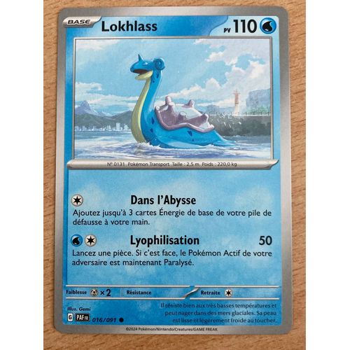 (695) Lokhlass 16/91 Pokemon 