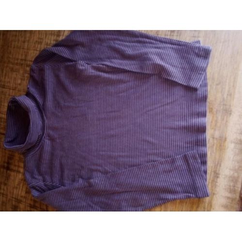 Pull Rayé Mauve/Violet Taille 10 Ans