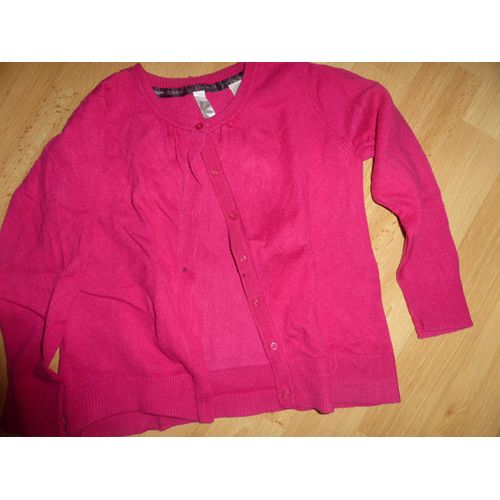Gilet Okaïdi Gilet Coton 5 Ans Rose 