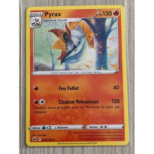 Carte Pokémon Pyrax-025/159-Zenith Suprême 