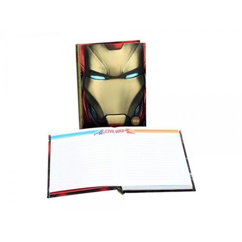Cahier Lumineux Marvel Civil War - Iron Man Face
