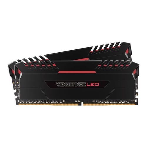 Corsair Vengeance LED - DDR4 - 32 Go: 2 x 16 Go - DIMM 288 broches - 3000 MHz / PC4-24000 - CL15 - 1.35 V - mémoire sans tampon - non ECC