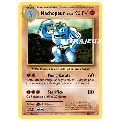 Pokémon - 58-R/108 - Machopeur Niv.40 - Reverse