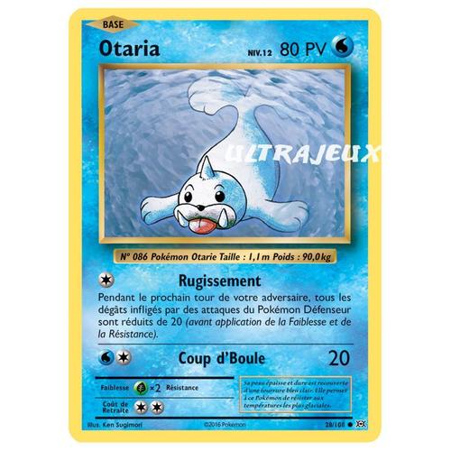 Pokémon - 28/108 - Otaria Niv.12 - Xy - Evolutions - Commune