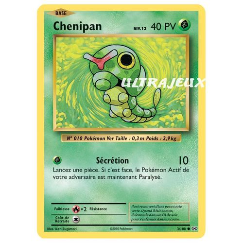 Pokémon - 3-R/108 - Chenipan - Reverse