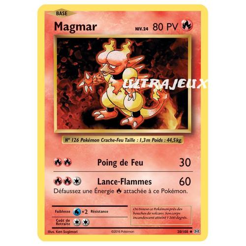 Pokémon - 20/108 - Magmar Niv.24 - Xy - Evolutions - Peu Commune