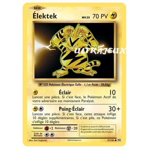 Pokémon - 41/108 - Elektek Niv.35 - Xy - Evolutions - Commune