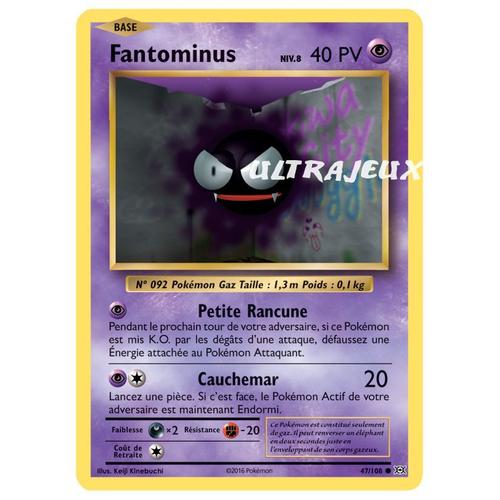 Pokémon - 47/108 - Fantominus Niv.8 - Xy - Evolutions - Commune