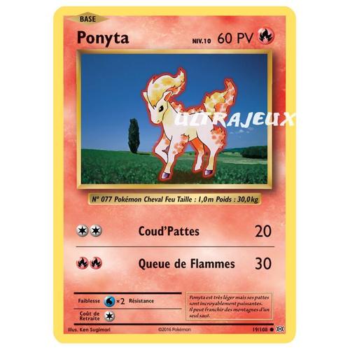 Pokémon - 19/108 - Ponyta Niv.10 - Xy - Evolutions - Commune