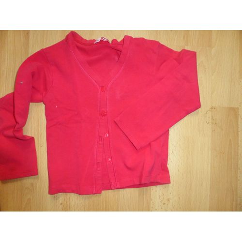 Gilet Du Pareil Au Même Gilet Coton 3 Ans Rouge