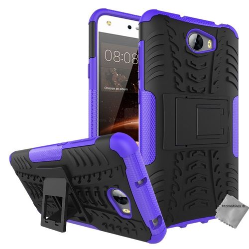 Housse Etui Coque Anti Choc Pour Huawei Y5 Ii (Y5 2) + Film Ecran - Mauve