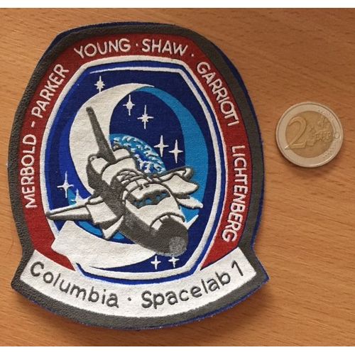 Ecusson Patch Nasa / Usa Columbia - Spacelab 1 - Merbold Parker Young Shaw Garrioti Lichtenberg Import Usa