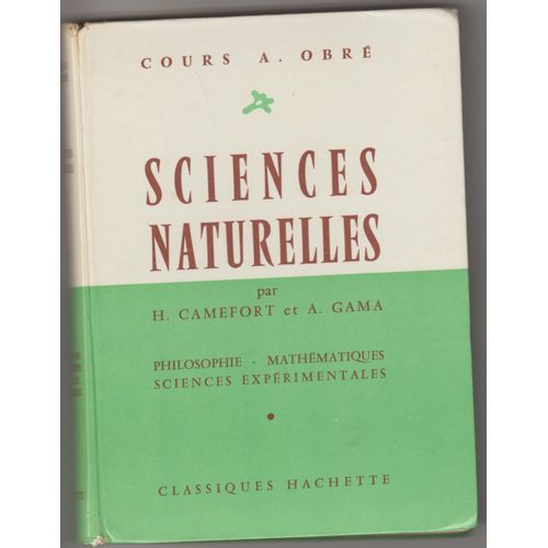 Sciences Naturelles - Classes De Philosophie, Mathématiques Et Sciences Expérimentales