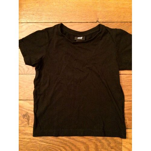 T-Shirt H&m Coton 2 Ans Noir