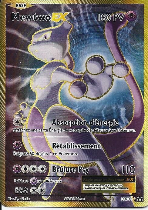 Carte Full Art Mewtwo Ex 103 108 Xy Evolutions Rakuten