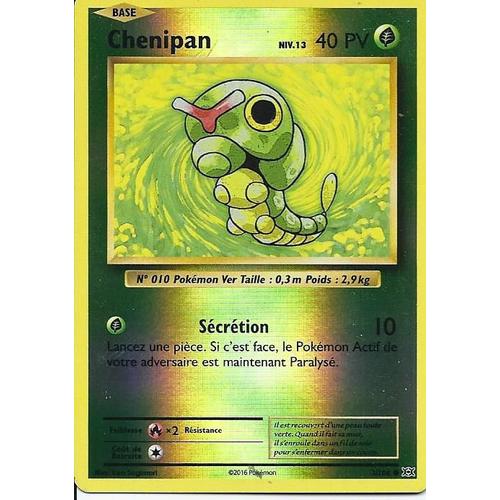 Carte Holo Reverse Chenipan 3/108 - Xy Evolutions