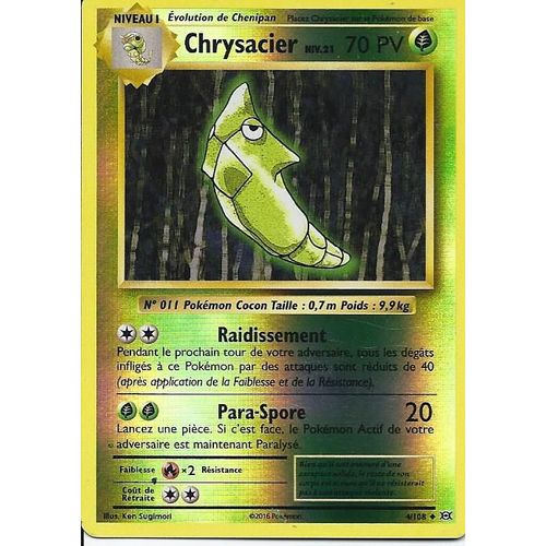 Carte Holo Reverse Chrysacier 4/108 - Xy Evolutions