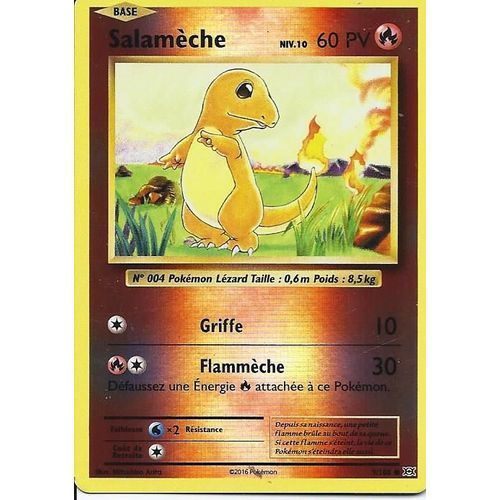 Carte Holo Reverse Salamèche 9/108 - Xy Evolutions