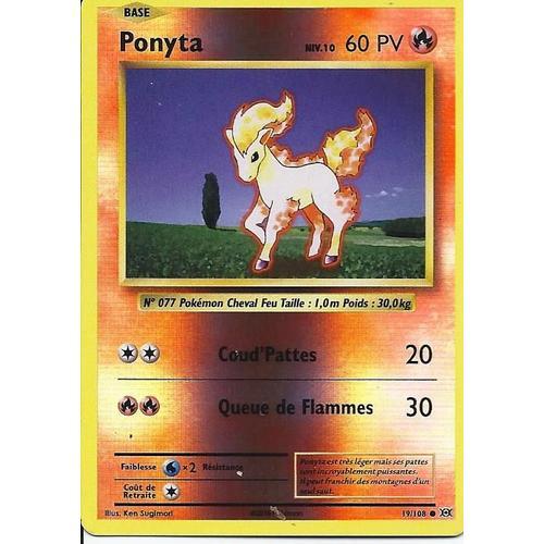 Carte Holo Reverse Ponyta 19/108 - Xy Evolutions