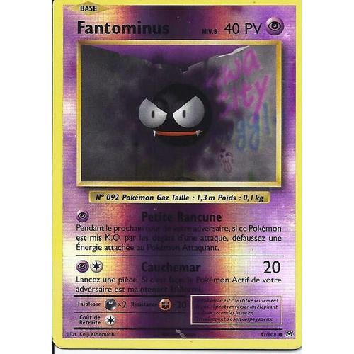 Carte Holo Reverse Fantominus 47/108 - Xy Evolutions