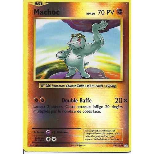 Carte Holo Reverse Machoc 57/108 - Xy Evolutions