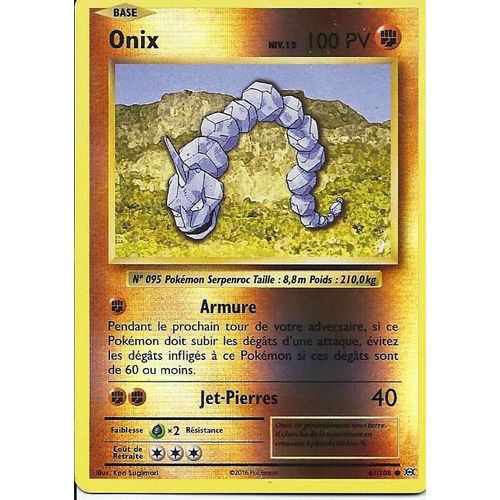 Carte Holo Reverse Onix 61/108 - Xy Evolutions