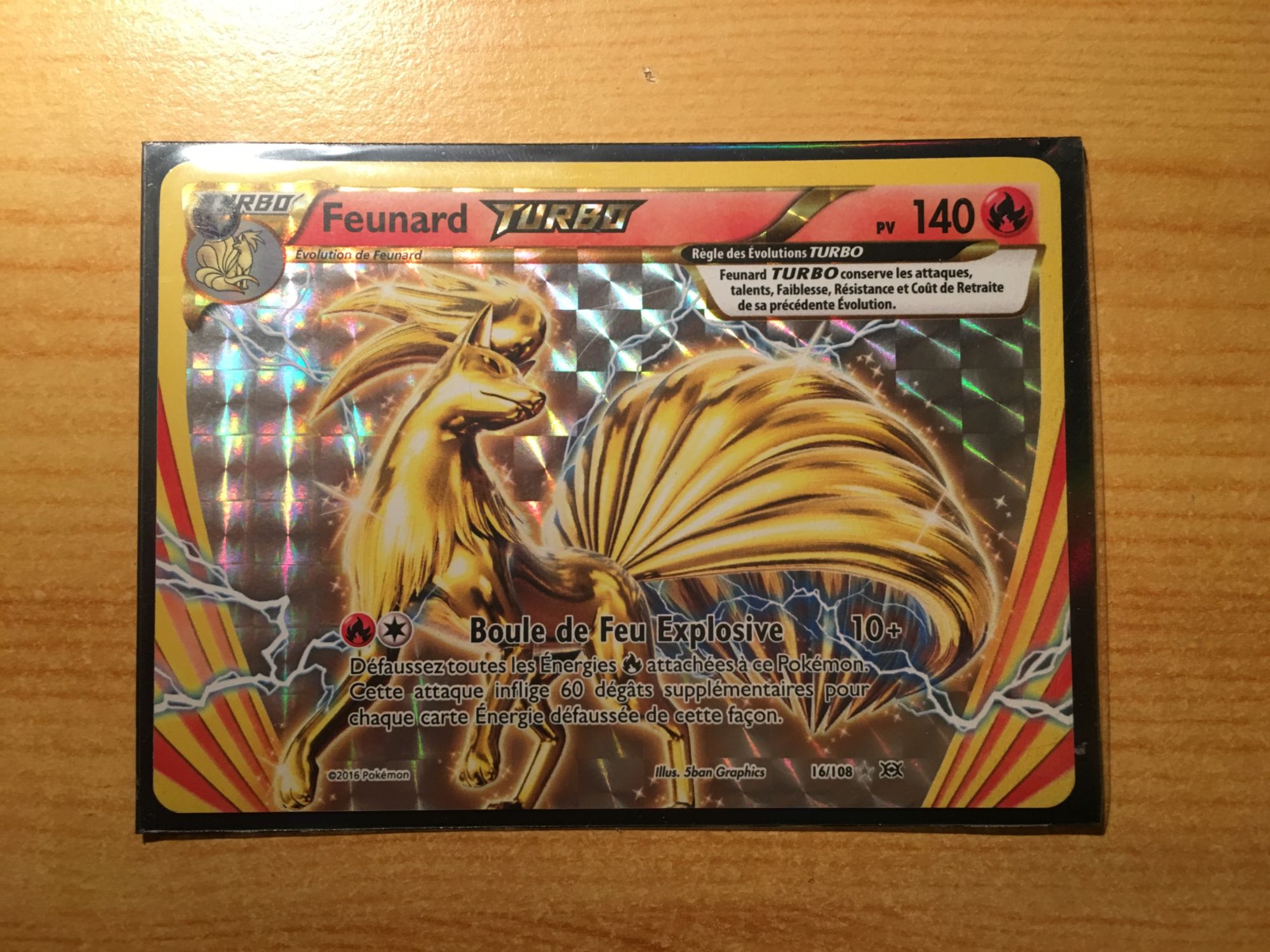 Pokemon cards feunard 16/108 ultra rare turbo xy12 french new