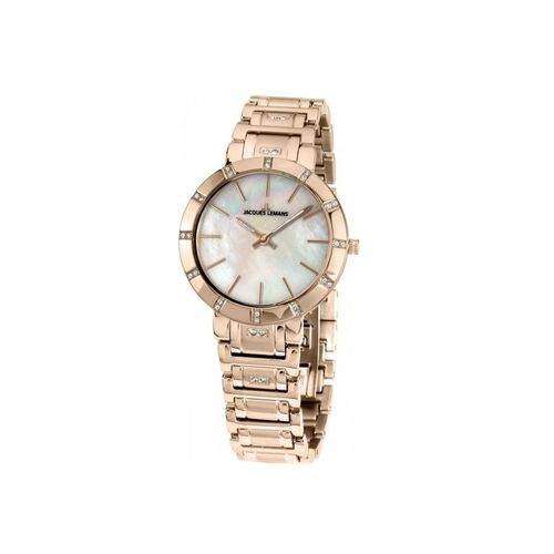 Jacques Lemans - 1-1825e - Montre Femme - Quartz - Analogique - Bracelet Acier Inoxydable Noir