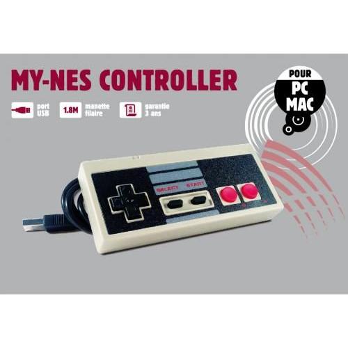 Manette Usb Forme Nes Pour Pc/Mac En Boite