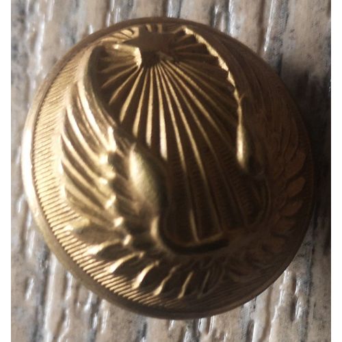 Bouton Ancien Cuivre D.M.R 25 M Paris - Motif Avec Etoile