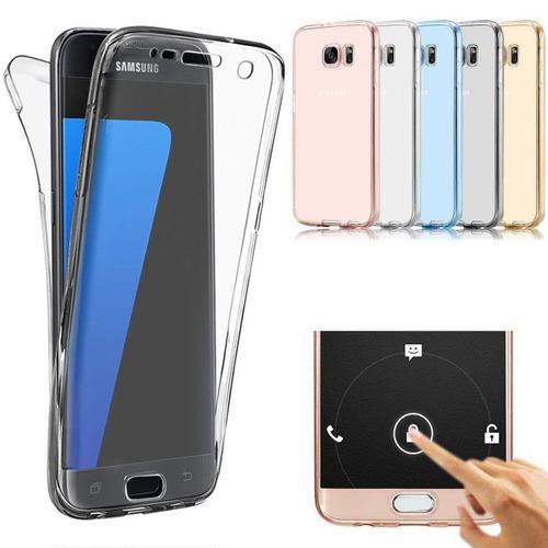 Housse Etui Coque Silicone Integrale Galaxy S7