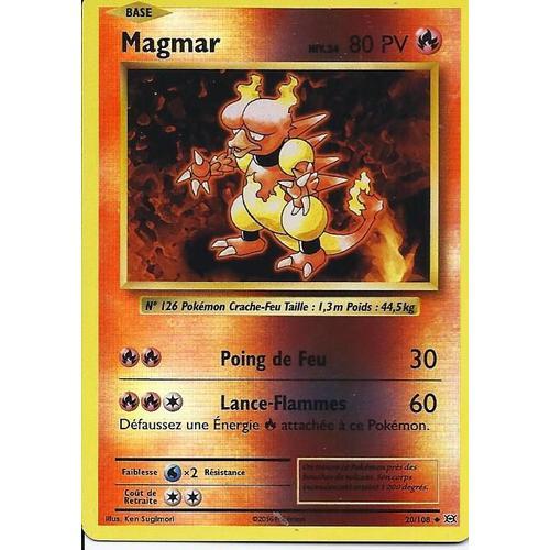 Carte Holographique Reverse Magmar 20/108 - Xy Evolutions