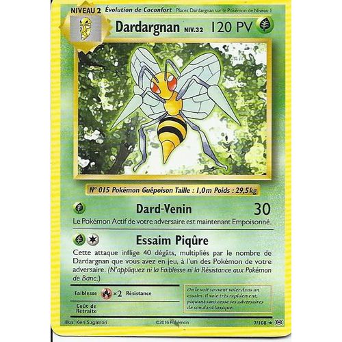 Carte Rare Dardargnan  7/108 - Xy Evolutions